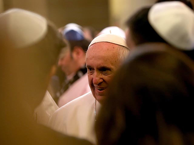 Папа Римский Франциск в Большой римской синагоге. 17 января 2016 года