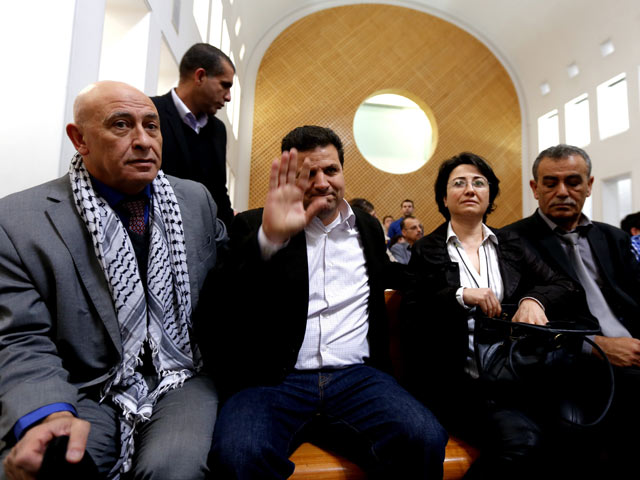 Слева направо: Басель Ратас, Айман Удэ, Ханин Зуаби и Джамаль Захалка