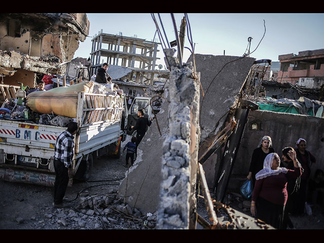 Курдский город Джизре после нескольких месяцев боев