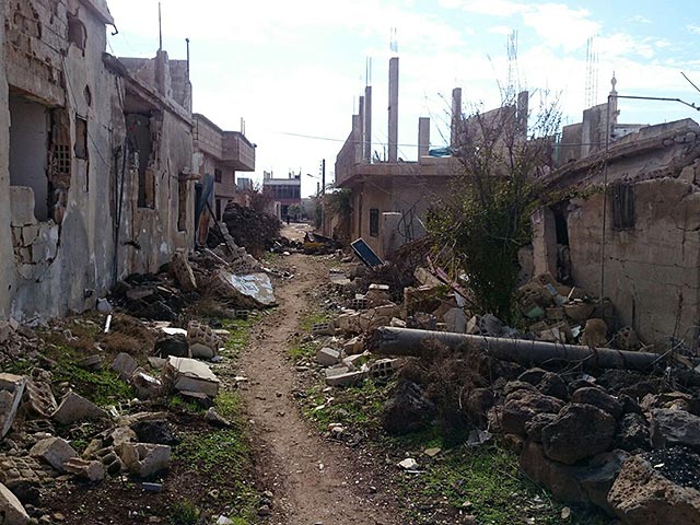 В районе города Дараа (Сирия), февраль 2016 года 