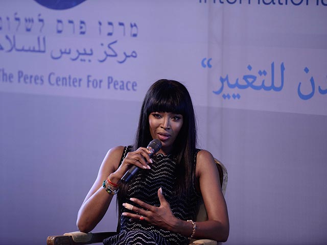 Наоми Кэмпбелл в Центре мира Шимона Переса в Яффо. 8 марта 2016 года