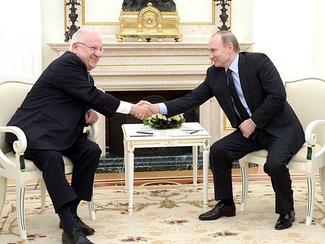 Встреча Реувена Ривлина и Владимира Путина в Кремле
