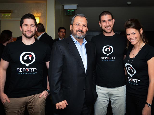 Эхуд Барак на презентации  стартап-компании Reporty. 16 марта 2016 года