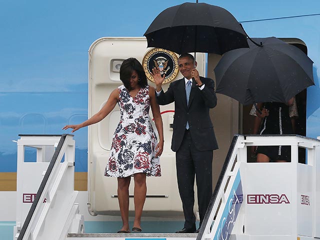Прибытие Барака и Мишель Обамы на Кубу. 20 марта 2016 года