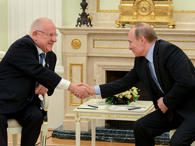 Встреча Реувена Ривлина и Владимира Путина
