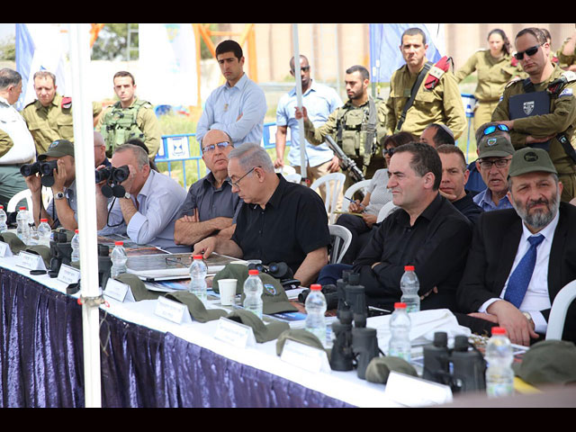 Нетаниягу и члены военно-политического кабинета посетили дивизию Иудеи и Самарии  