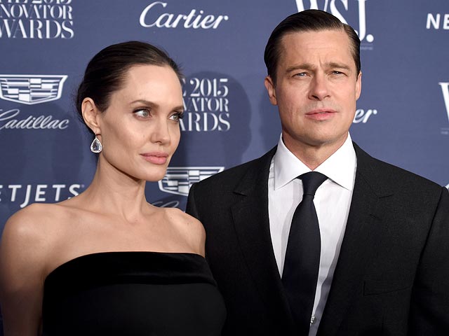 Анджелина Джоли и Брэд Питт. 4 ноября 2015 года