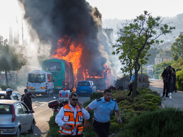 После взрыва в 12-м автобусе. Иерусалим, 18 апреля 2016 года