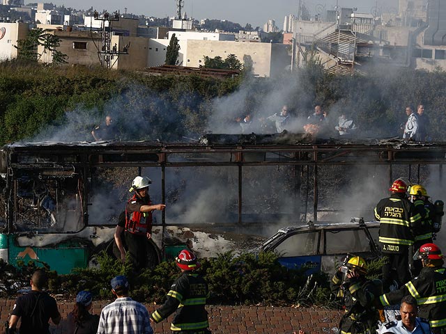 После взрыва в 12-м автобусе. Иерусалим, 18 апреля 2016 года