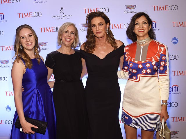 Нэнси Гиббс, Кейтлин Дженнер и Рэдика Джонс на Time 100 Gala 