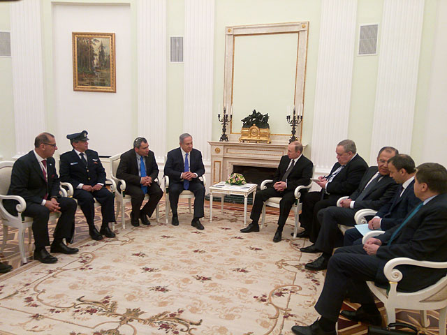 Во время переговоров Нетаниягу и Путина. Москва, апрель 2016 года
