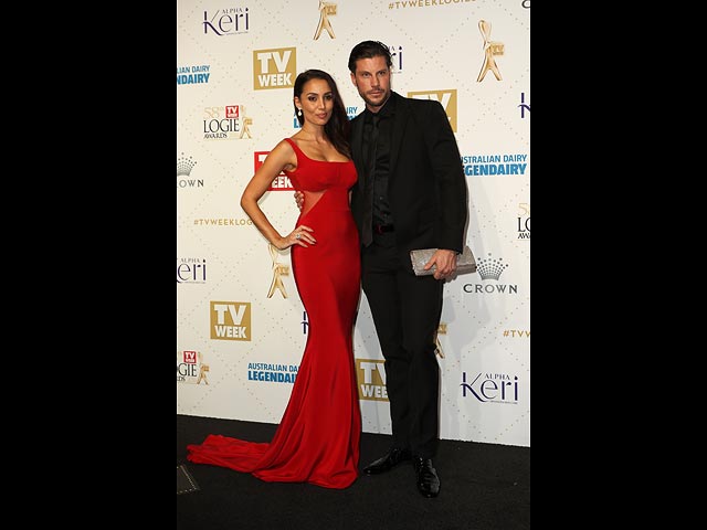 Сэм Вуд и Снежана Маркоски на церемонии Logie Awards