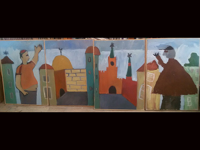 Память в картинах и песнях: новая выставка в иерусалимской "Скицце"  