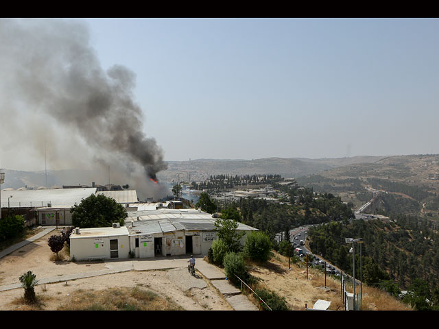 Пожар в иерусалимском районе Гиват-Шауль