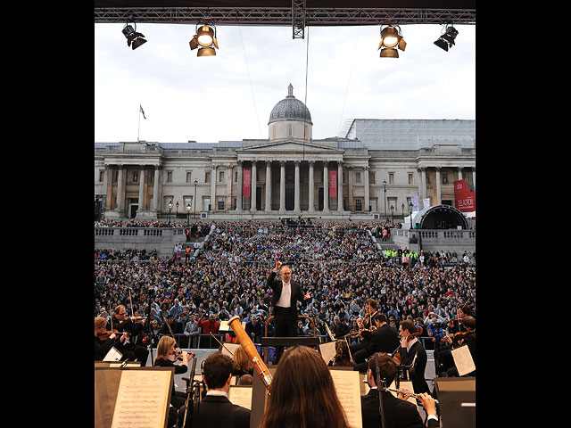 Концерт Лондонского симфонического оркестра  на Трафальгарской площади. 22 мая 2016 года