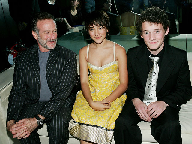 С Зельдой и Робином Уильямсом в 2005-м