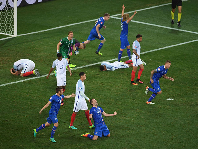 Матч Исландия - Англия. 27 июня 2016 года