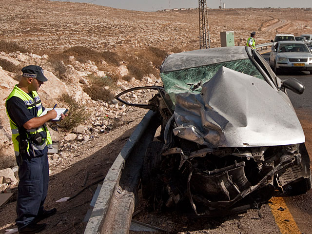 На 505-м шоссе столкнулись израильский и палестинский автомобили: есть погибшие  