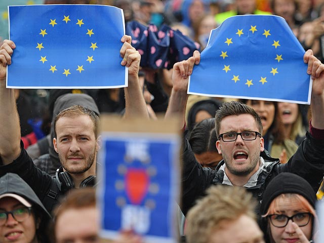 Демонстрация против Brexit в Лондоне