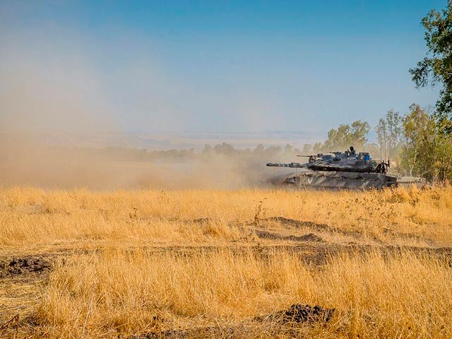 Новейшие танки ЦАХАЛа во время учений на Голанах