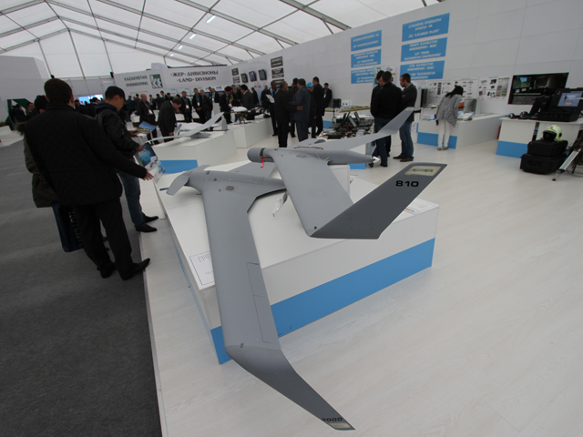 БПЛА компании Aeronautics Defense Systems на выставке в Казахстане