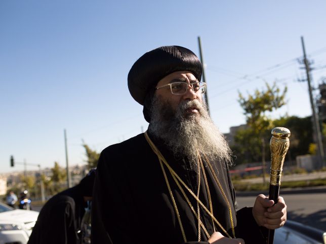 Патриарх коптской церкви Тавадрос II в Иерусалиме 30.09.2016