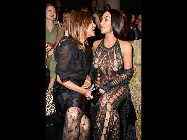 Ким Кардашьян на Paris Fashion Week