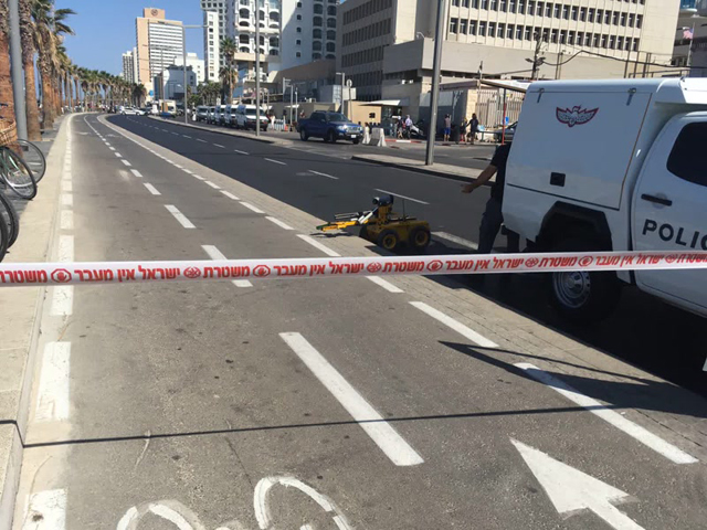 Движение около посольства США в Тель-Авиве перекрыто из-за подозрительного предмета