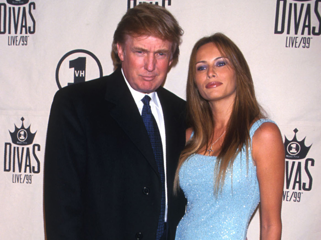 Дональд Трамп и Меланья в 1999 году