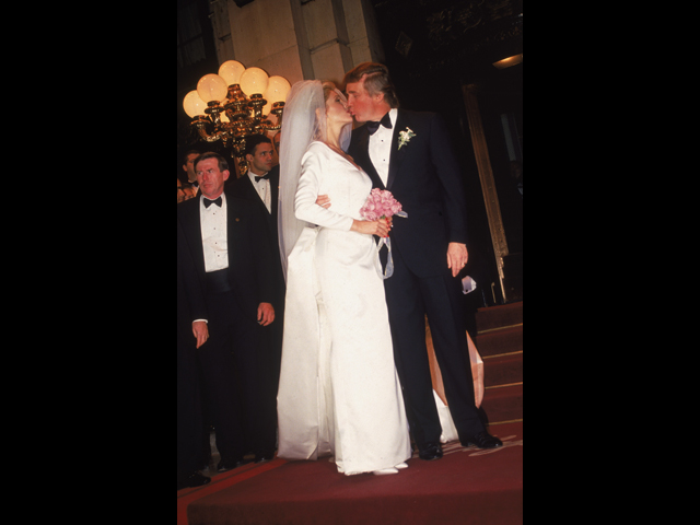 Свадьба Дональда Трампа и Марлы Мейплз. 1992 год