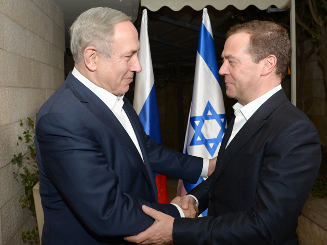 Биньямин Нетаниягу и Дмитрий Медведев. Иерусалим, 10 ноября 2016 года