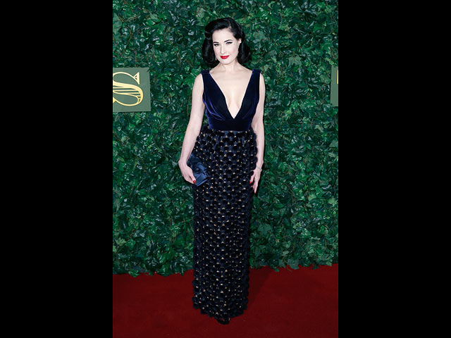 Дита фон Тиз на церемонии Evening Standard Theatre Awards
