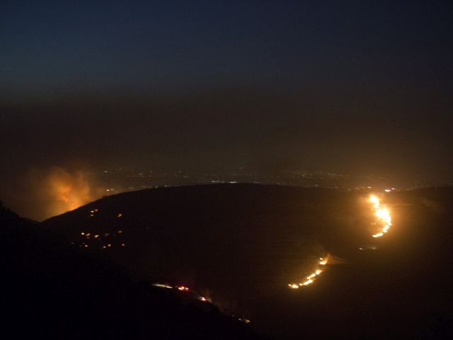 Пожар около поселка Натаф. 25 ноября 2016 года