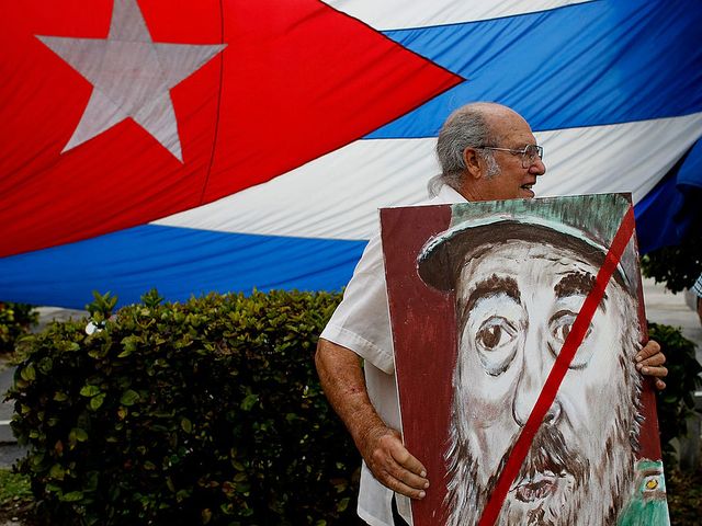 Демонстрация противников режима Кастро в Майами (архив)