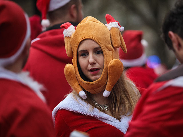 Santacon: нашествие Санта-Клаусов в Лондоне