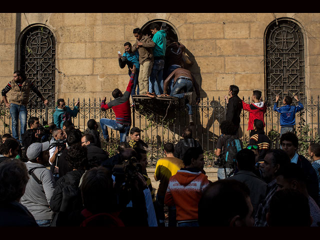Возле коптского собора Святого Марка. Каир, 11 декабря 2016 года