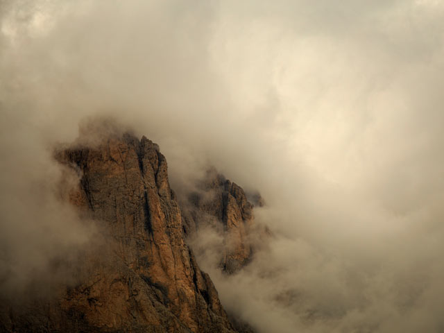 Туман в горах Италии