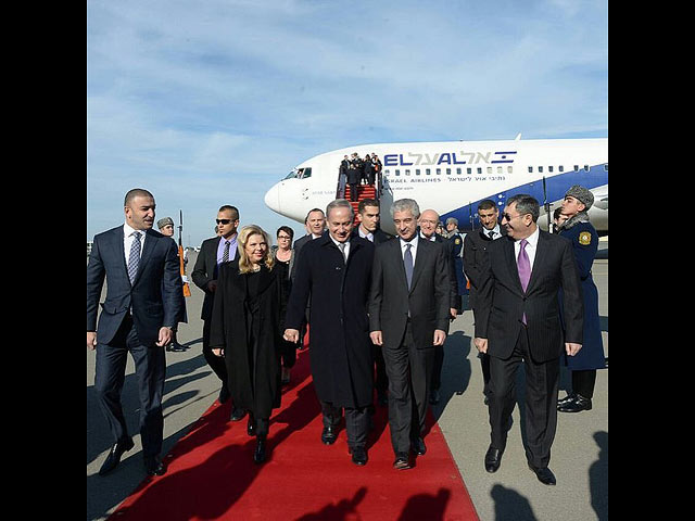 Прибытие Биньямина Нетаниягу в Баку. 13 декабря 2016 года