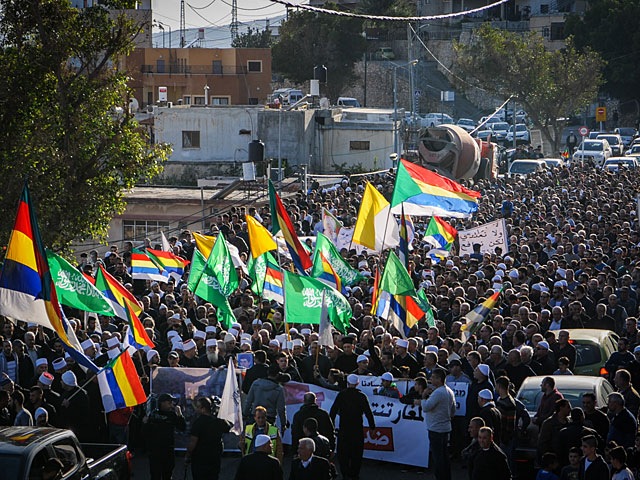Около тысячи арабов и друзов принимают участие в акции протеста в Магаре    