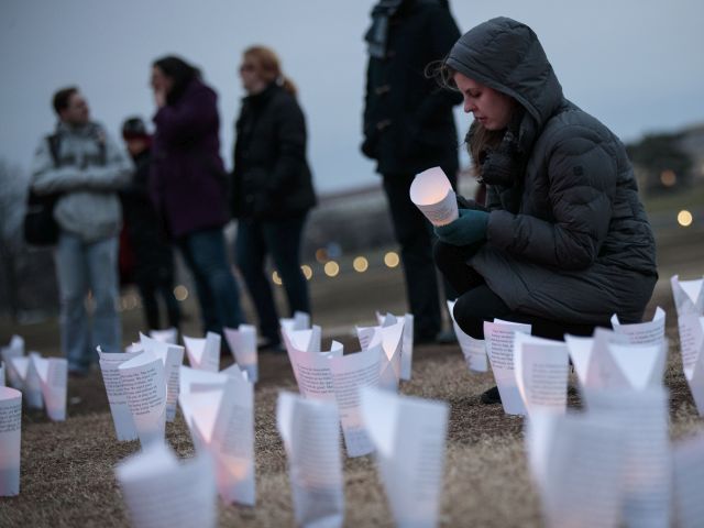 Акция протеста около Монумента Вашингтона. Вашингтон, 3 февраля 2017 года