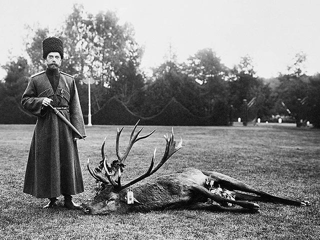 Николай II на охоте в Спале. 1912 год    