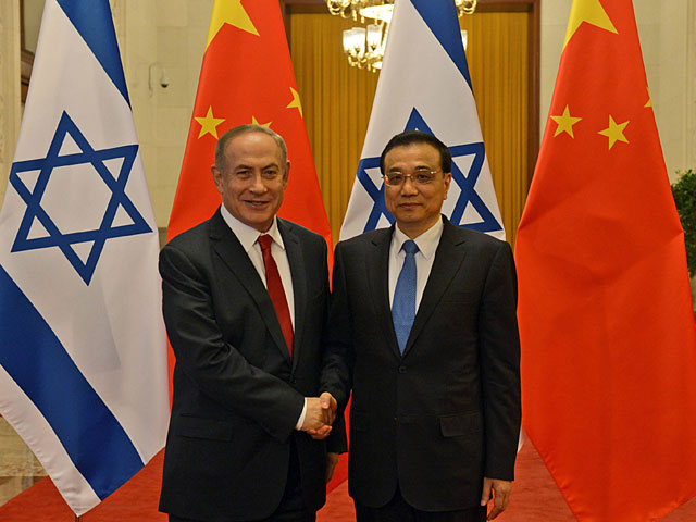 В понедельник, 20 марта, в Пекине, в Доме народных собраний рабочая состоялась встреча премьер-министра Израиля Биньямина Нетаниягу с премьер-министром Китая Ли Кэцяном