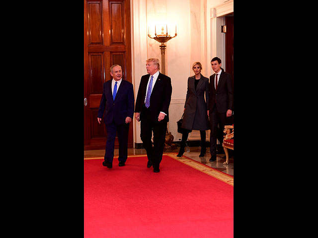 Биньямин Нетаниягу и Дональд Трамп в Вашингтоне, 15 февраля 2017 года
