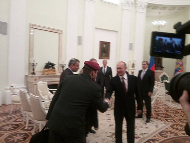 Биньямин Нетаниягу на переговорах с Владимиром Путиным в Кремле. 9 марта 2017 года