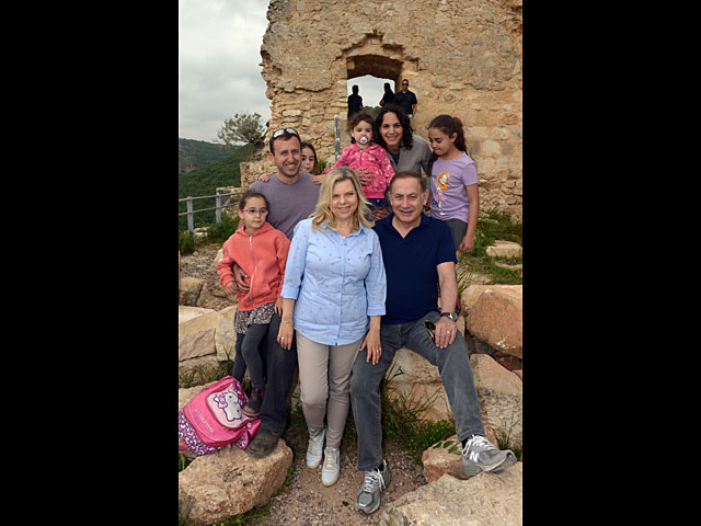 Биньямин и Сара Нетаниягу посетили крепость Монфор    