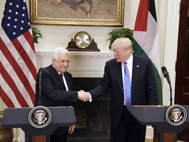 Махмуд Аббас и Дональд Трамп в Вашингтоне, 3 мая 2017 года