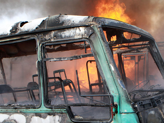 ДТП в Китае: сгорел автобус с детьми, двенадцать человек погибли   