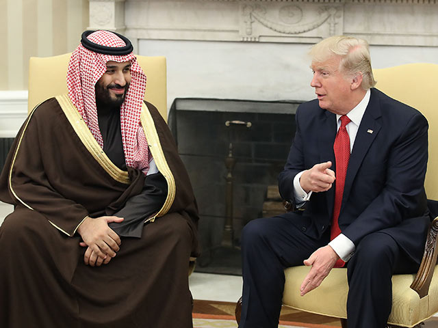 Министр обороны Саудовской Аравии Мухаммед бин Салман и Дональд Трамп