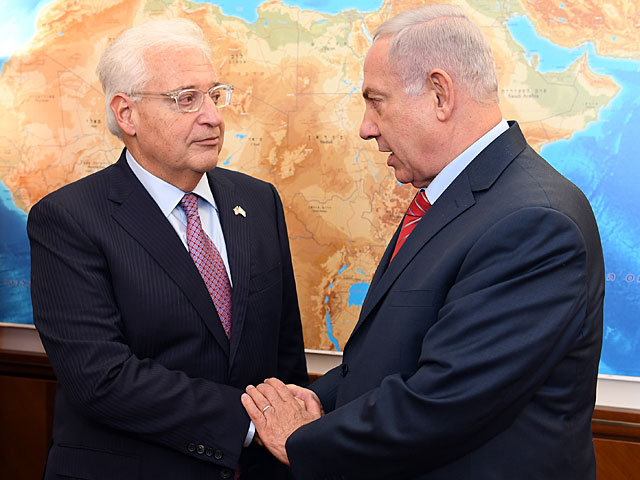 Посол США в Израиле Дэвид Фридман и Биньямин Нетаниягу 