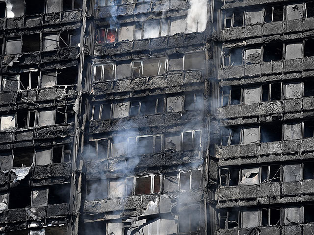 Пожар в 120-квартирном доме Grenfell Tower